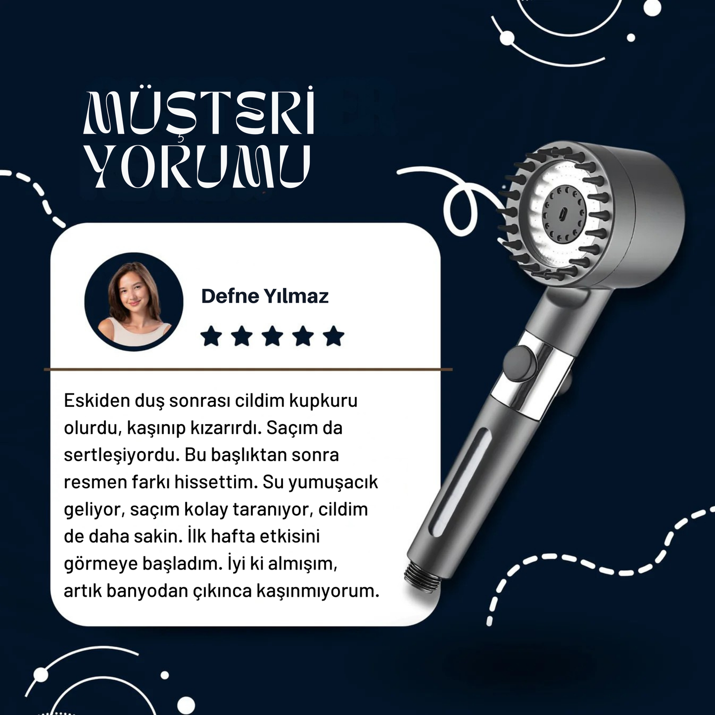 Orvado Plus Filtreli Duş Başlığı